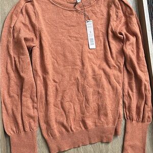 Nic + Zoe Women's Orange Sweater